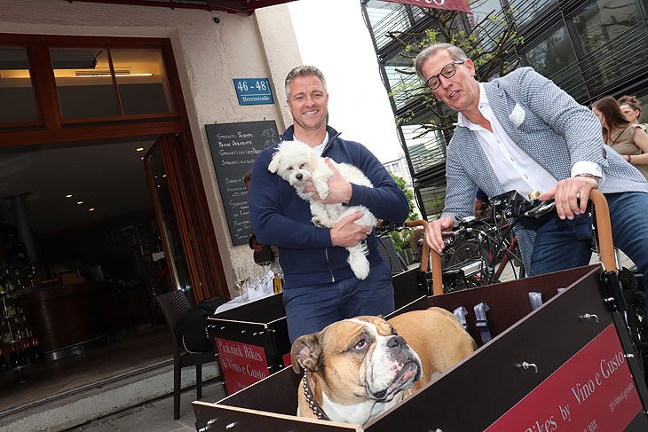 Winzer Ralf Schumacher und Wirt Guido Prick vor dem Vino e Gusto (©Foto: Martin Schmitz)